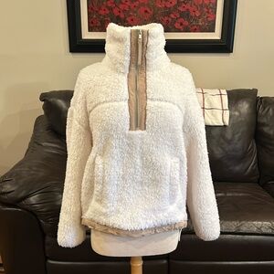 Abercrombie & Fitch Pullover 1/4 Zip Sherpa